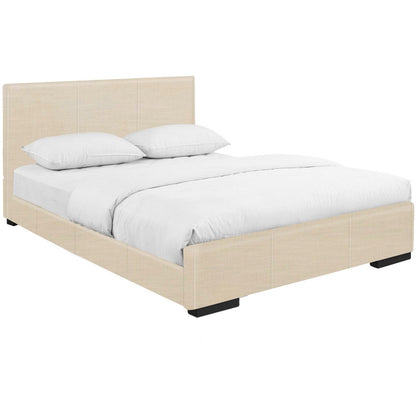 Black Upholstered Twin Platform Bed - FurniFindUSA