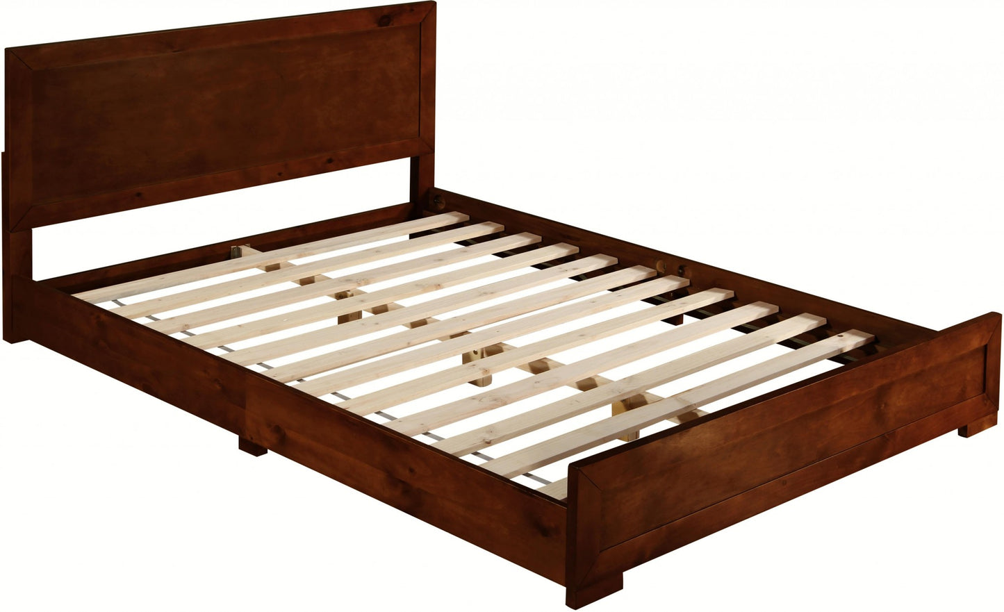 Espresso Wood King Platform Bed