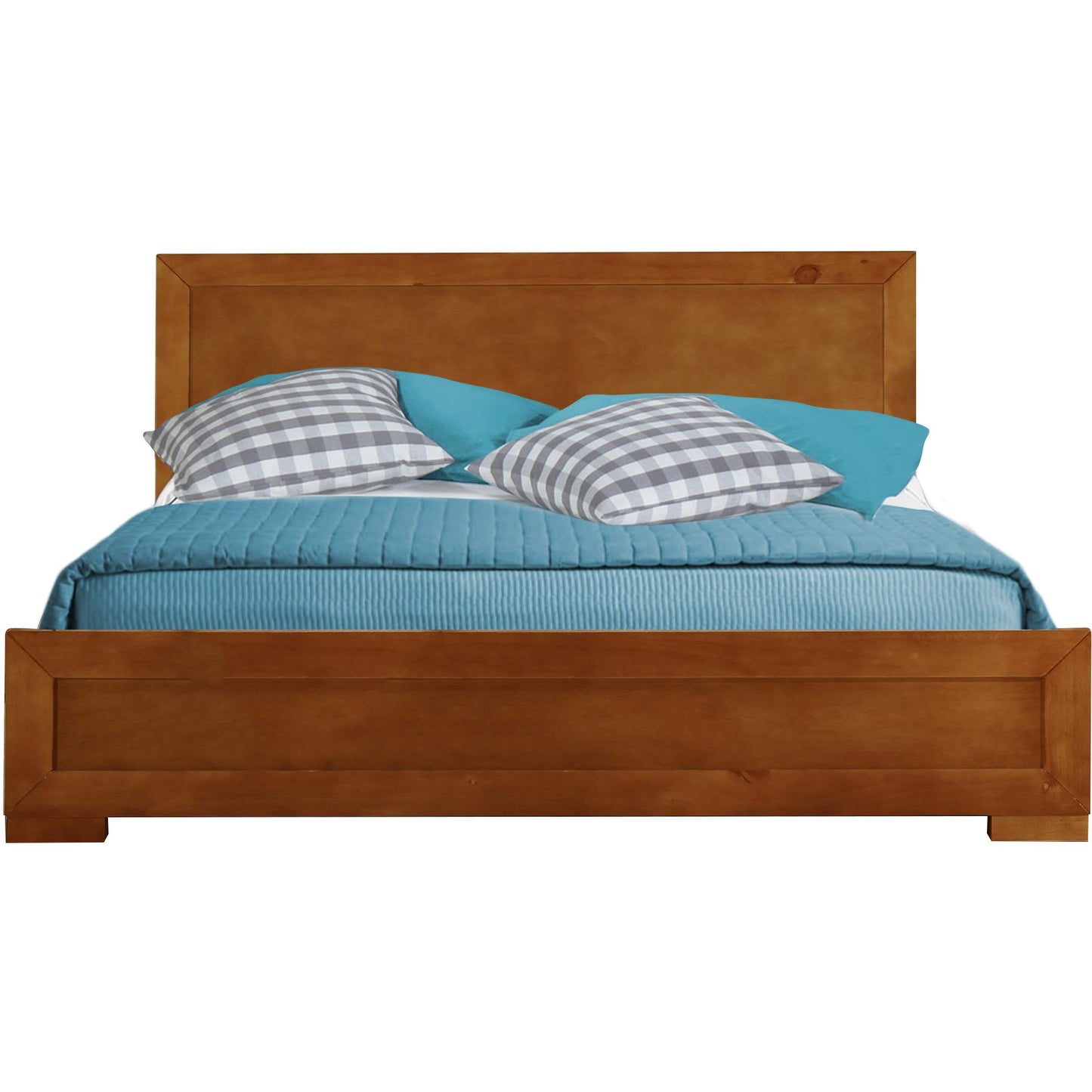 Espresso Wood King Platform Bed