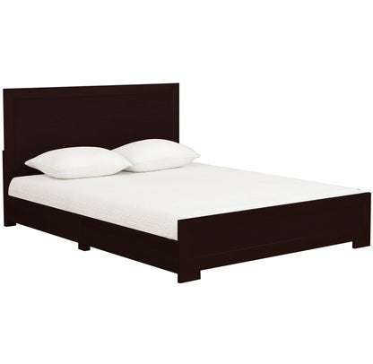 Espresso Wood King Platform Bed