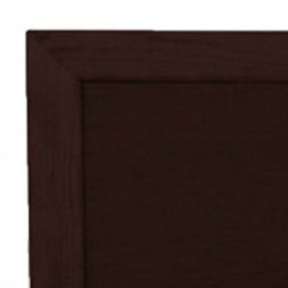 Espresso Solid and Manufactured Wood Queen Bed Frame HomeRoots
