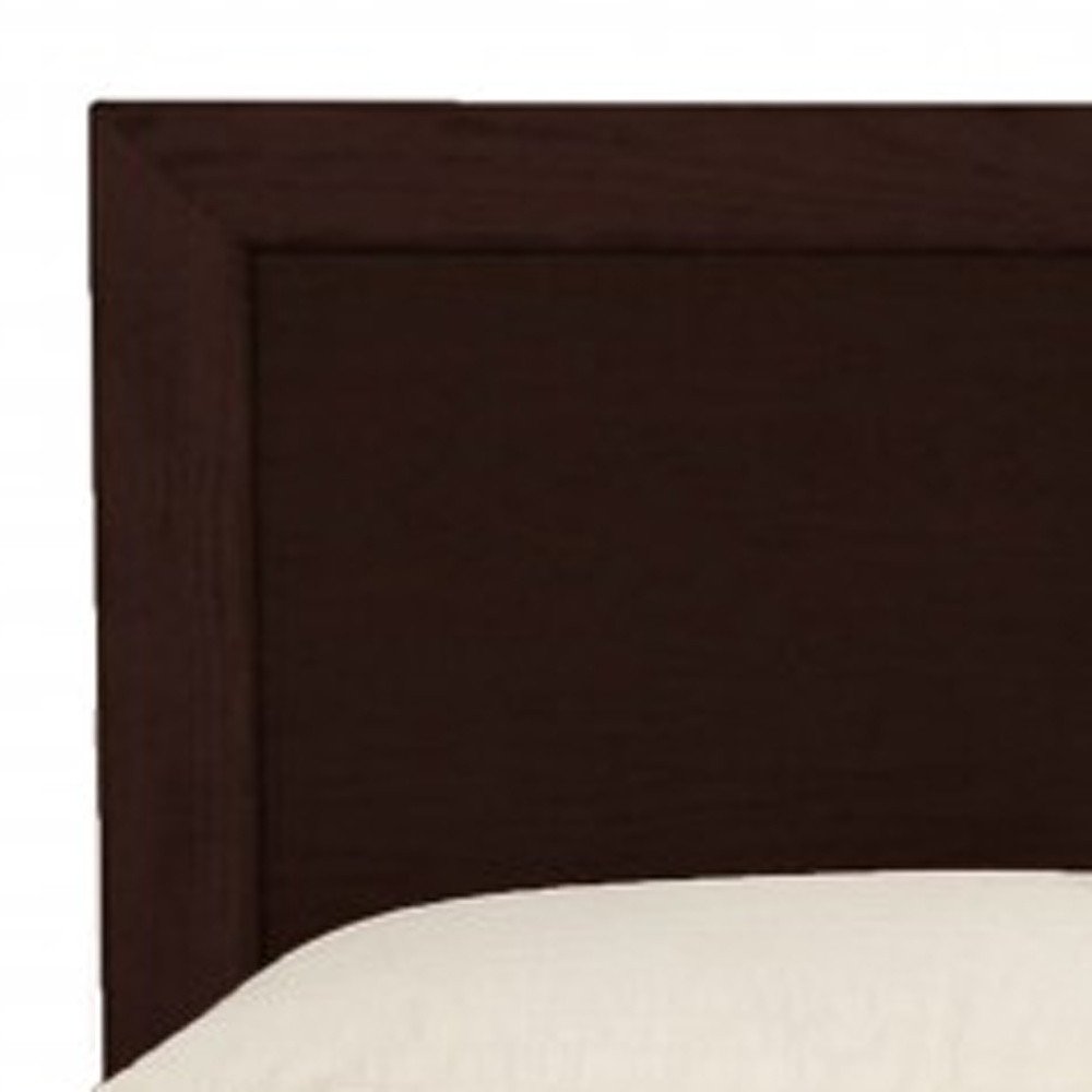 Espresso Solid and Manufactured Wood Queen Bed Frame — view 4