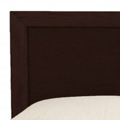 Espresso Solid and Manufactured Wood Queen Bed Frame HomeRoots