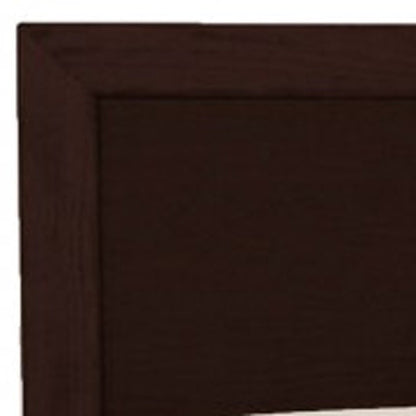 Espresso Solid and Manufactured Wood Queen Bed Frame