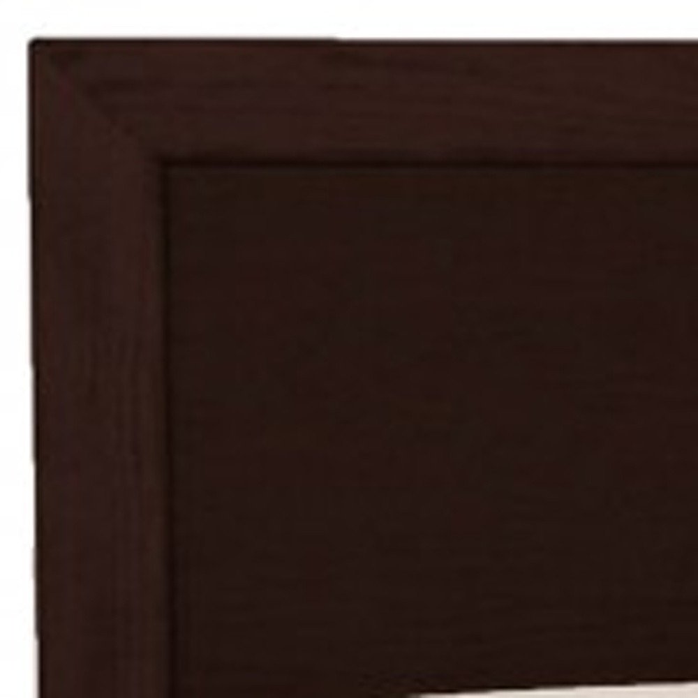Espresso Solid and Manufactured Wood Queen Bed Frame HomeRoots