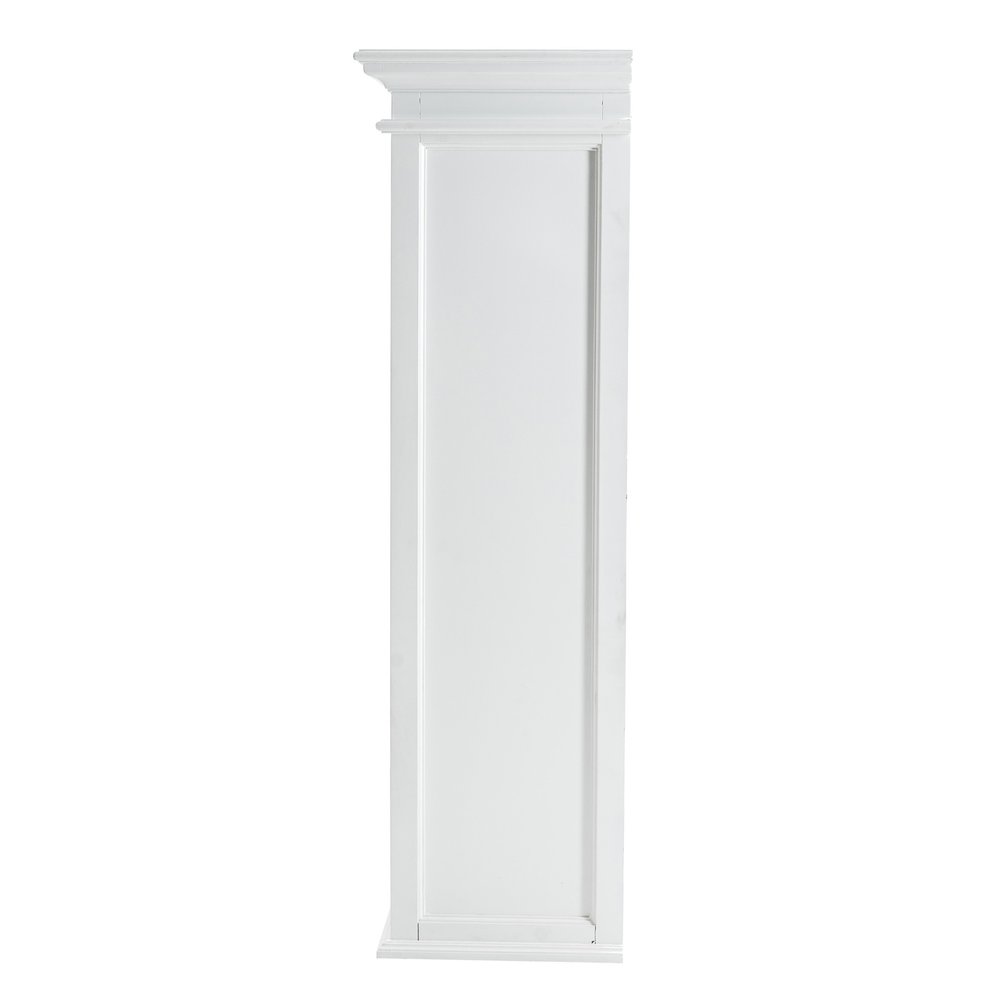 White Solid Wood Adjustable Two Tier Bookcase — view 9