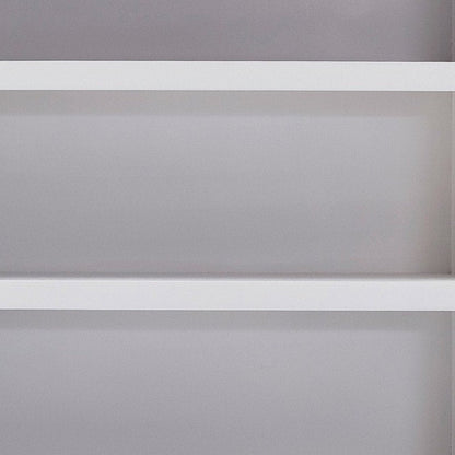 75" White Solid Wood Four Tier Bookcase HomeRoots