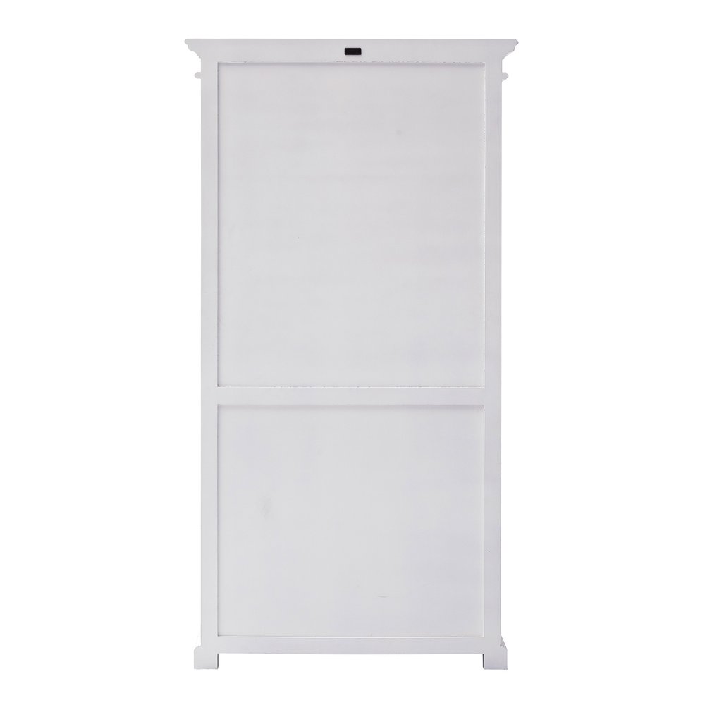 75" White Solid Wood Four Tier Bookcase HomeRoots