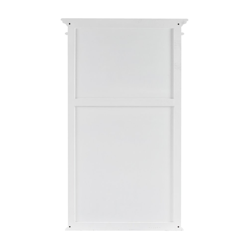 White Solid Wood Adjustable Four Tier Bookcase HomeRoots