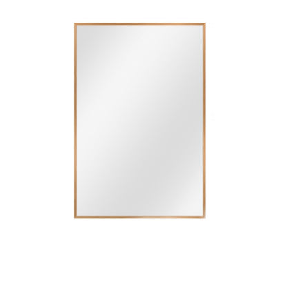36" Gold Aluminum Framed Accent Mirror HomeRoots