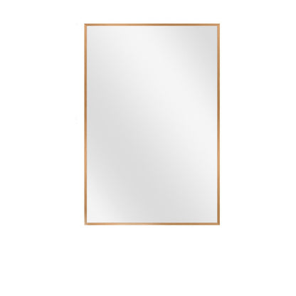 36" Gold Aluminum Framed Accent Mirror HomeRoots