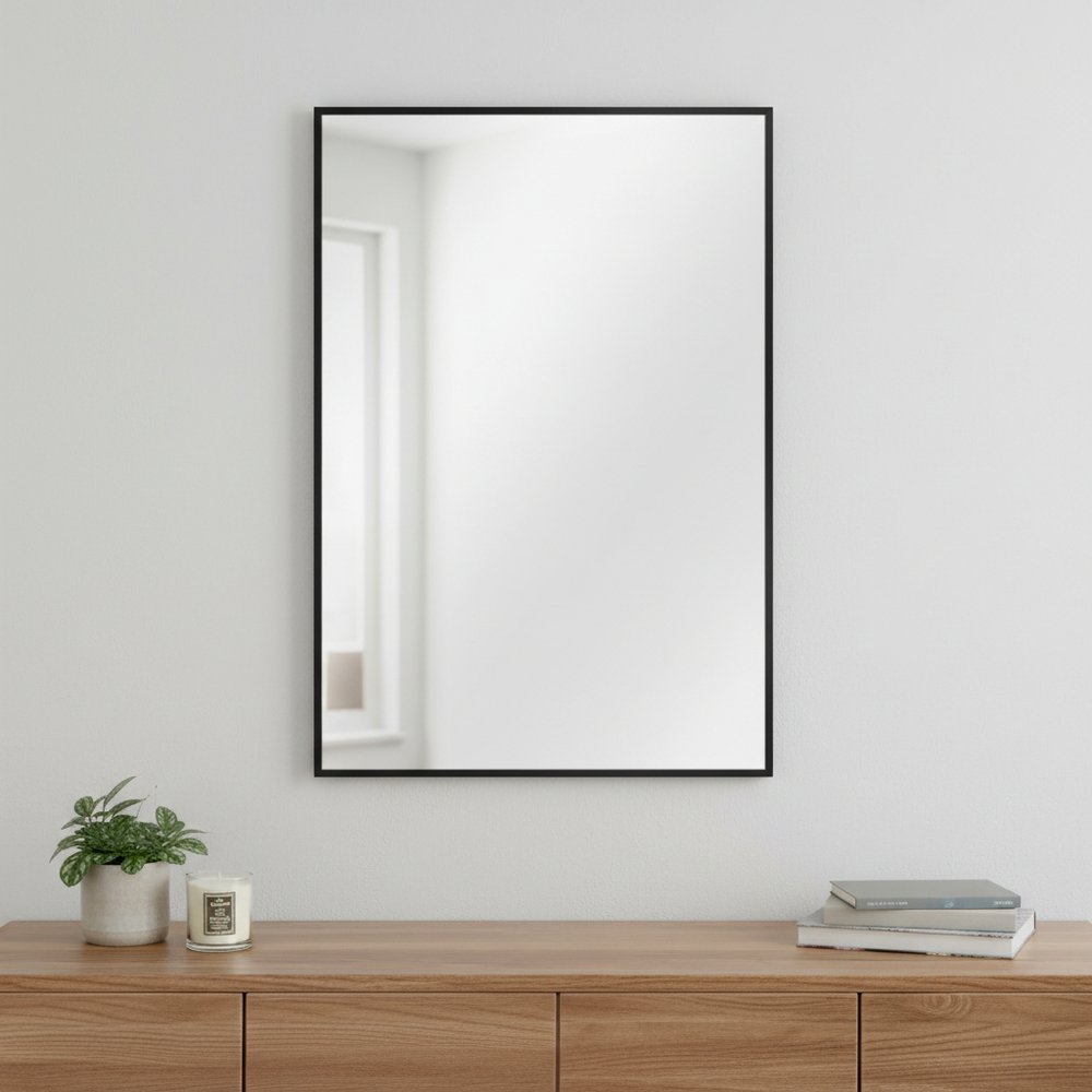 36" Gold Aluminum Framed Accent Mirror HomeRoots