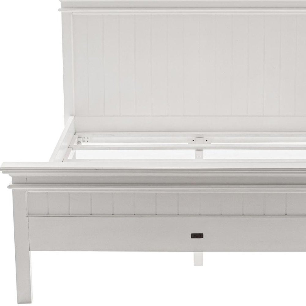 Classic White Panel Queen Size Bed HomeRoots