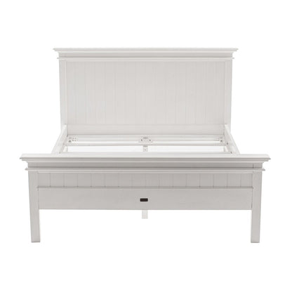 Classic White Panel Queen Size Bed HomeRoots