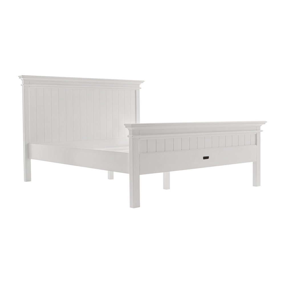 Classic White Panel Queen Size Bed HomeRoots