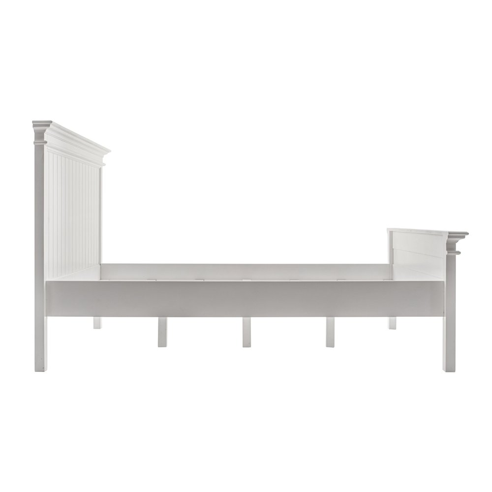Classic White Panel Queen Size Bed HomeRoots