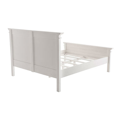 Classic White Panel Queen Size Bed HomeRoots
