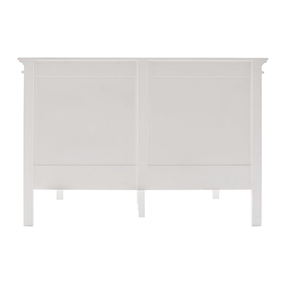 Classic White Panel Queen Size Bed HomeRoots