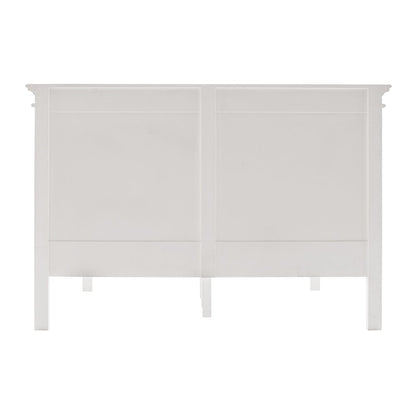 Classic White Panel Queen Size Bed HomeRoots