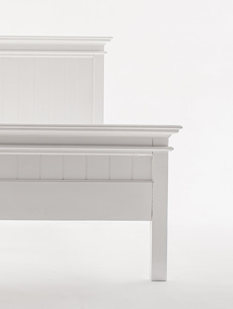 Classic White Panel Queen Size Bed HomeRoots