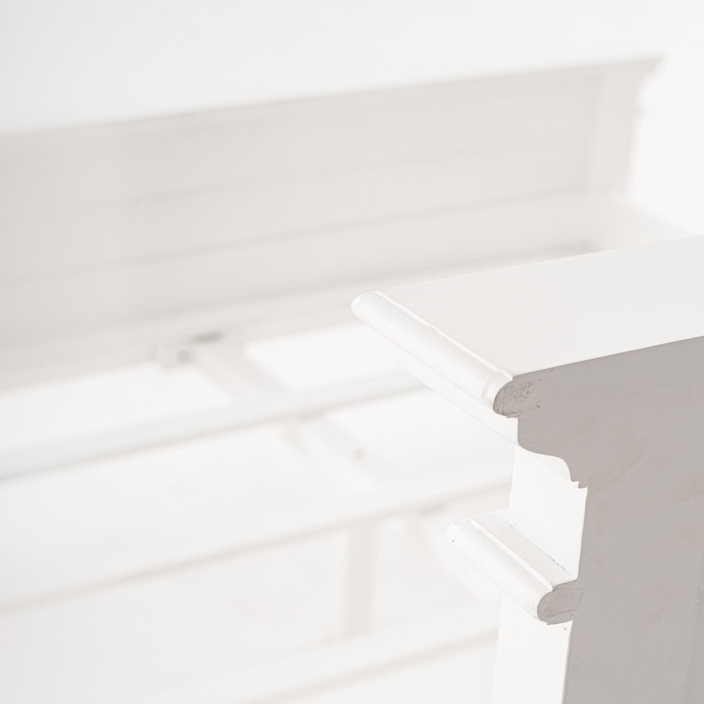 Classic White Panel Queen Size Bed HomeRoots
