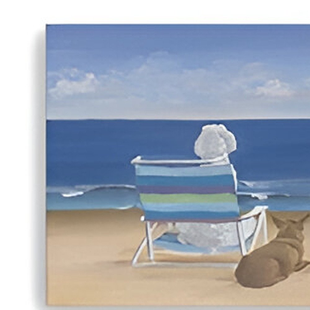 Dogs Perfect Beach Day Unframed Canvas Wall Art — view 7