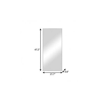 47" Silver Metal Accent Mirror HomeRoots