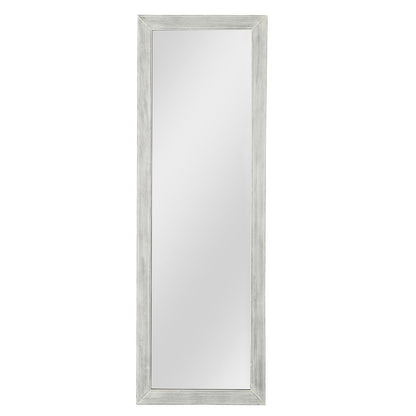 Brushed White Wooden Mirror HomeRoots