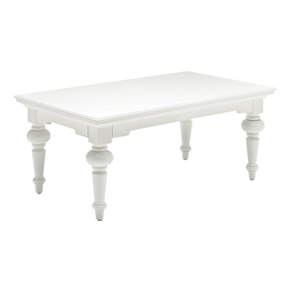 47" White Solid Wood Coffee Table HomeRoots