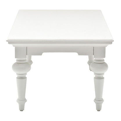 47" White Solid Wood Coffee Table HomeRoots