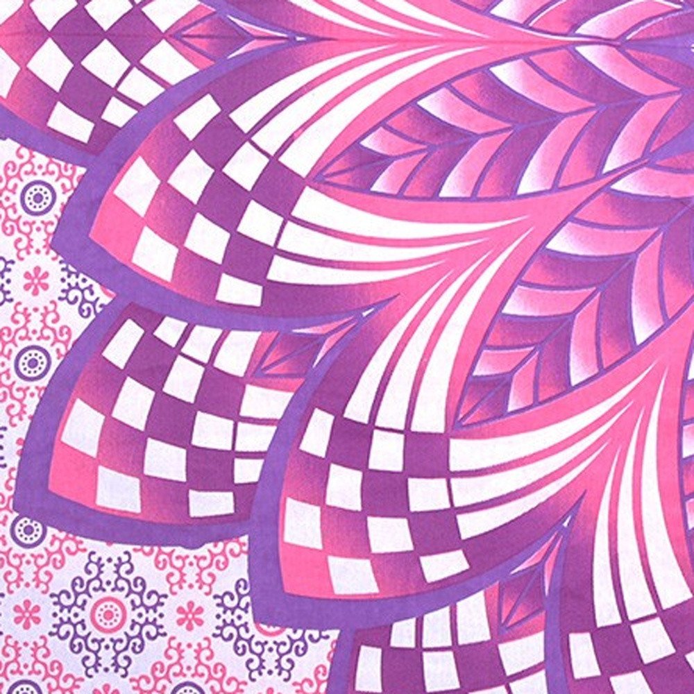 Pink and Purple Floral Cotton HomeRoots