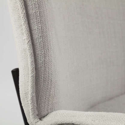Set of Two White and Black Upholstered Fabric Dining Side Chairs HomeRoots