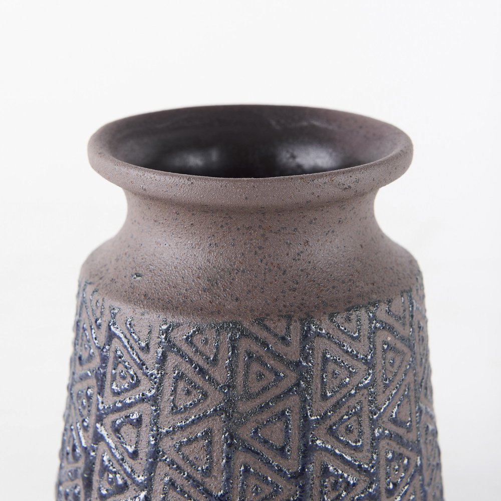 6" Brown Abstract Cylinder Ceramic Table Vase HomeRoots