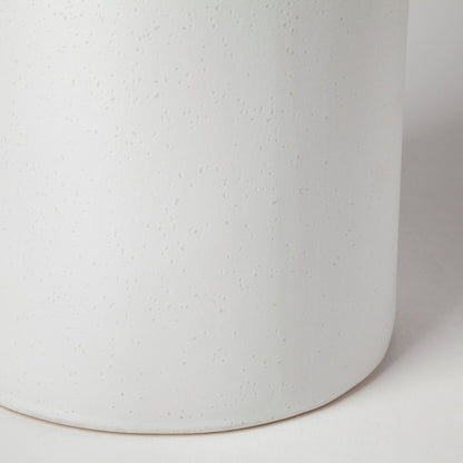 18" Black And White Abstract Cylinder Ceramic Table Vase HomeRoots