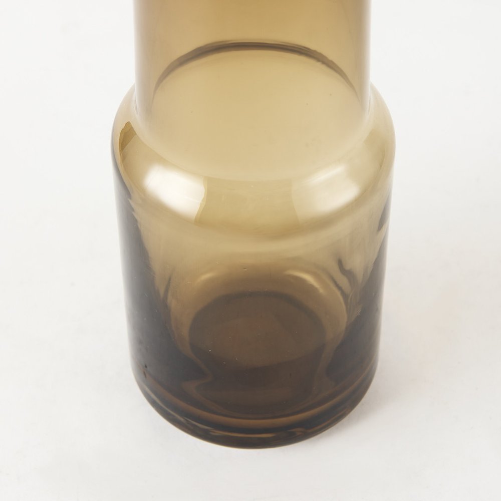 12" Brown Cylinder Crystal Glass Table Vase HomeRoots