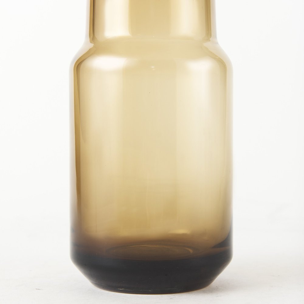 12" Brown Cylinder Crystal Glass Table Vase HomeRoots