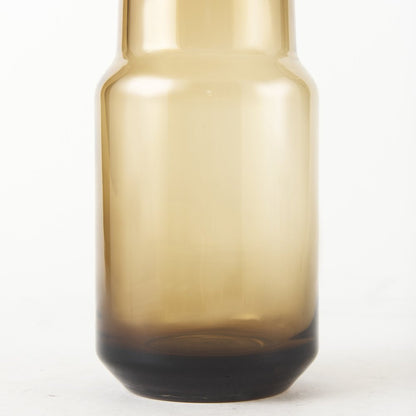 12" Brown Cylinder Crystal Glass Table Vase HomeRoots
