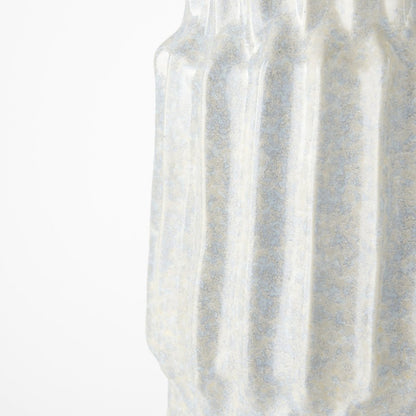 23" Gray Abstract Cylinder Ceramic Table Vase HomeRoots