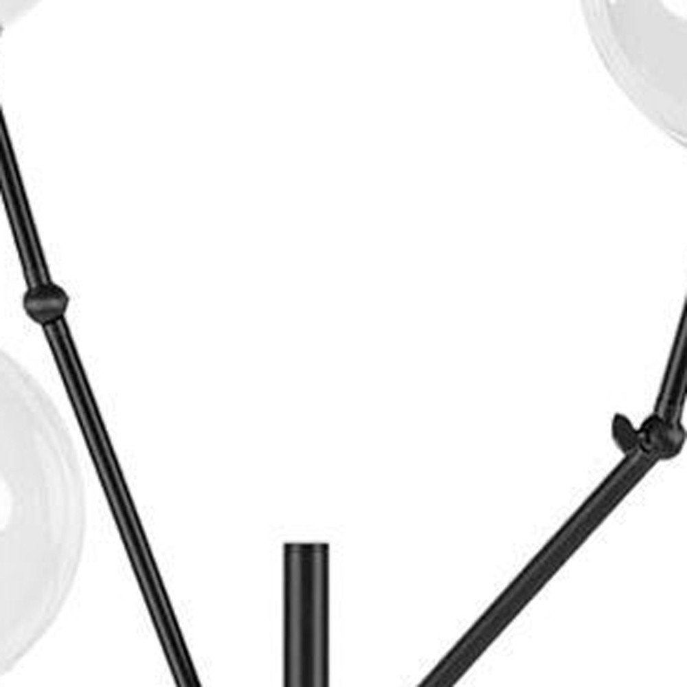 84" Black LED Floor Lamp With White — view 4