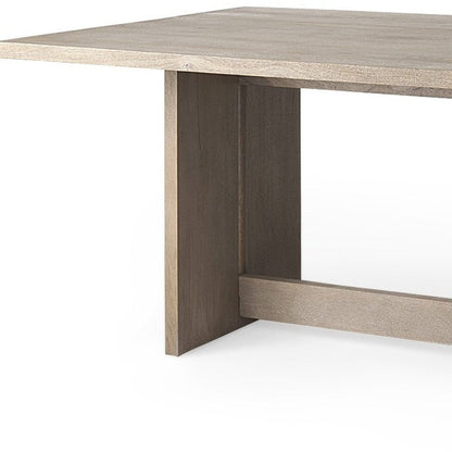 84" Taupe Dining Table HomeRoots