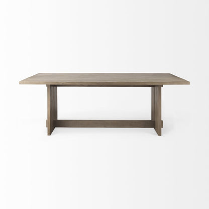 84" Taupe Dining Table HomeRoots