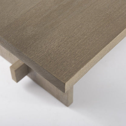 84" Taupe Dining Table HomeRoots