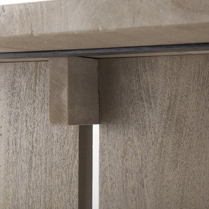 84" Taupe Dining Table HomeRoots