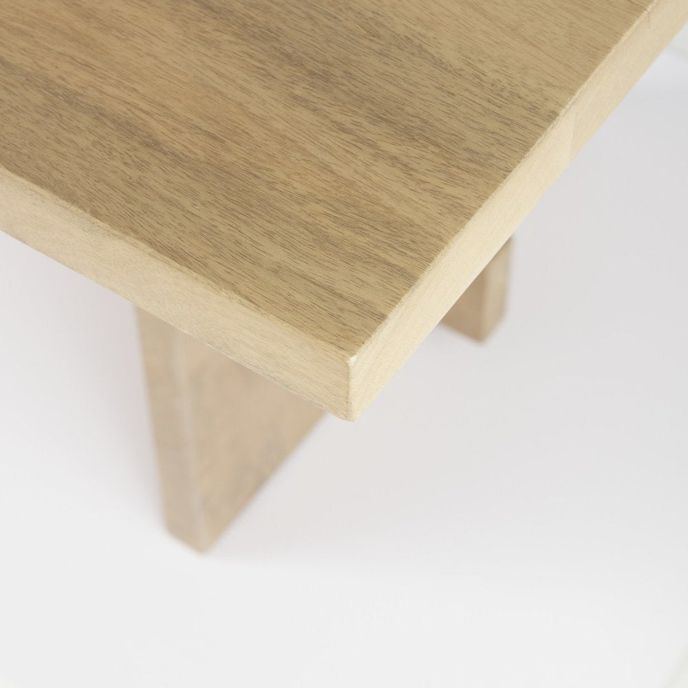 Light Natural Modern Rustic Wooden Dining Table HomeRoots