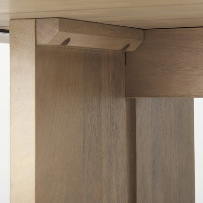 Light Natural Modern Rustic Wooden Dining Table HomeRoots