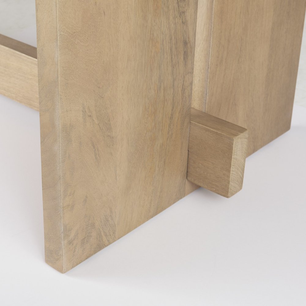 Light Natural Modern Rustic Wooden Dining Table HomeRoots