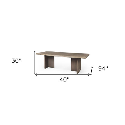 94" Natural Dining Table HomeRoots