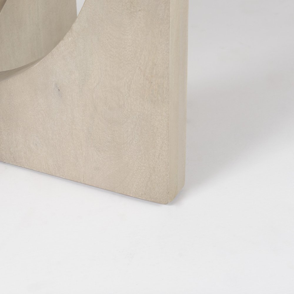 54" Natural Rounded Pedestal Base Dining Table — view 7