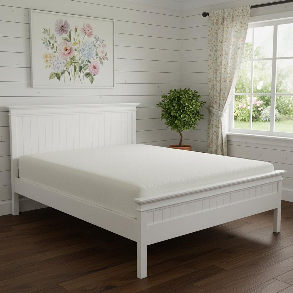 Classic White Panel King Size Bed HomeRoots