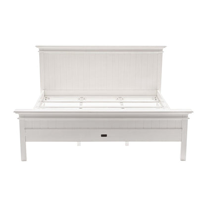 Classic White Panel King Size Bed HomeRoots